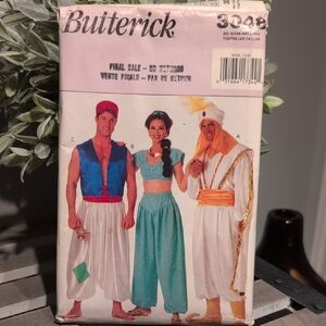 Butter Men's Theater Costume Pattern - Blue, White, Gold
